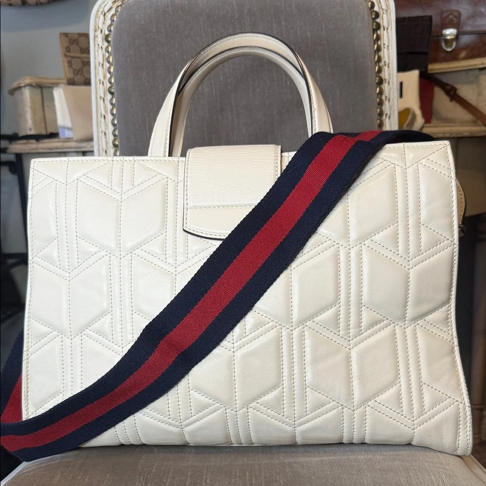 Gucci Dionysus Matelassé Tote Bag (EUC, Web Strap, Pre-authenticated)